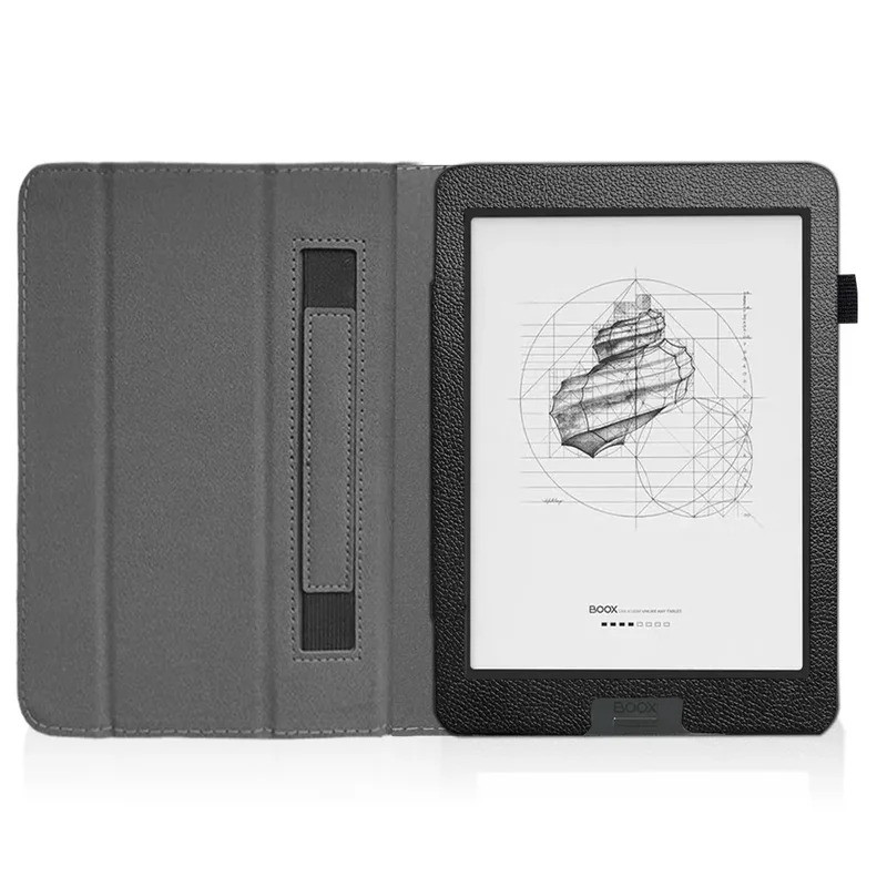 Ốp điện thoại E-Reader Vỏ bảo vệ từ tính bằng da chống sốc ba lỗ cho 7.8 "Onyx BOOX Nova 3 / 2 / 3 M