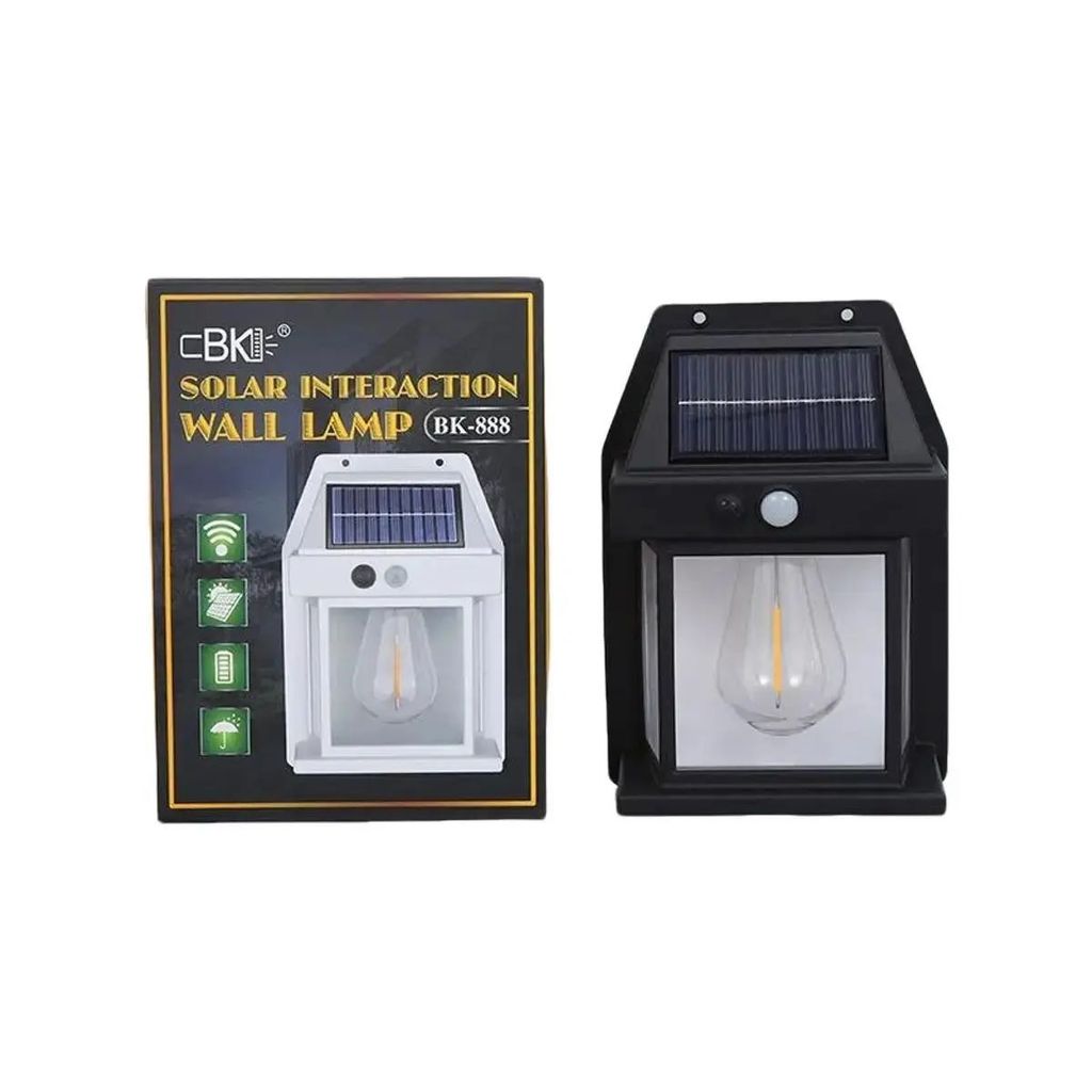 Đèn Năng Lượng Mặt Trời BK-888 Chiếu Sáng & Trang Trí Nhà Cửa, Chống Thấm Nước, Đèn cảm biến buổi tố