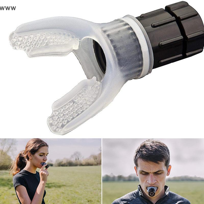 [auz] Breathing Trainer Exercise Lung Face Mouthpiece Respirator Fitness Equipment