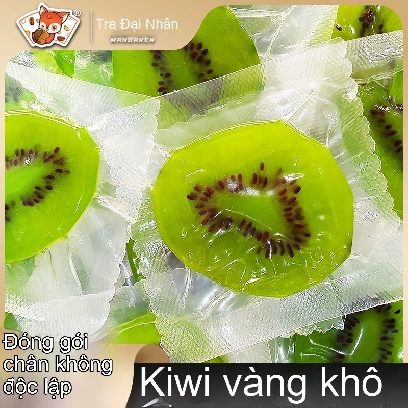 Mứt kiwi lõi xanh bao bì chân không riêng lẻ - Không phải lõi vàng, lát kiwi sấy khô