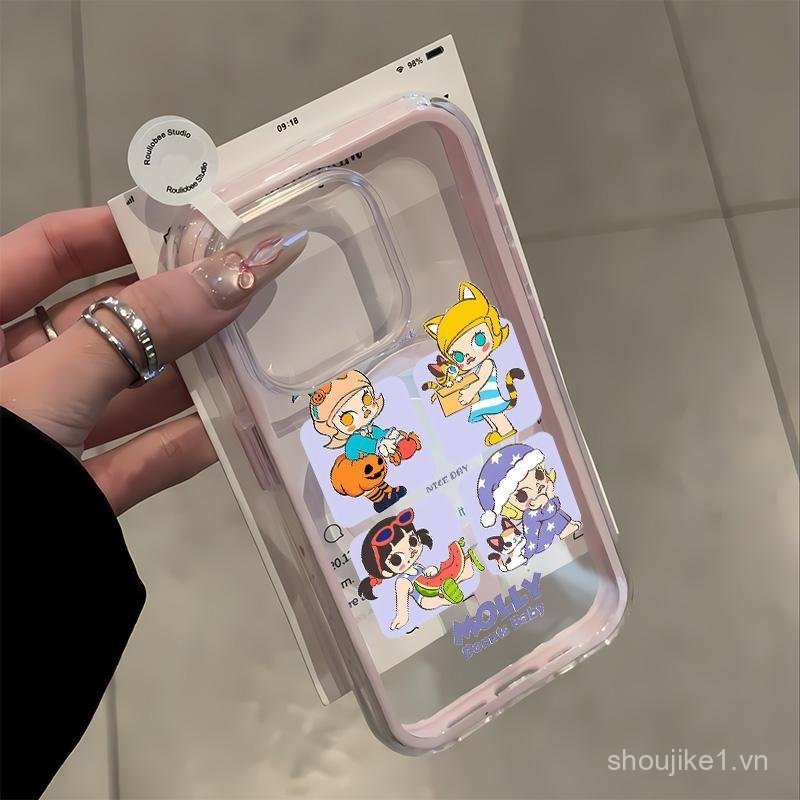 Ốp Điện Thoại Thu Hút Từ Tính Cô Gái Dưa Hấu Cho iPhone 17PRO 17 17AIR 17PROMAX 11 14 12 15 13 16 11