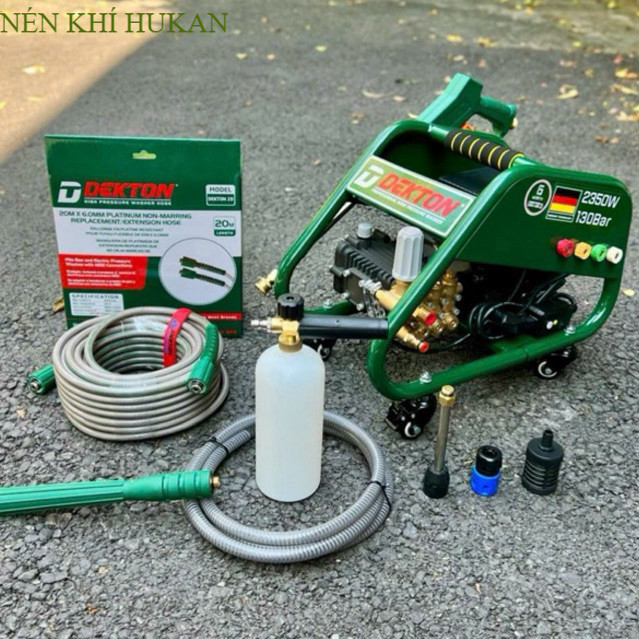Nén Khí HUKAN DK-HPW2350 - máy rửa xe cao áp DEKTON 2350W chỉnh áp máy chính hãng