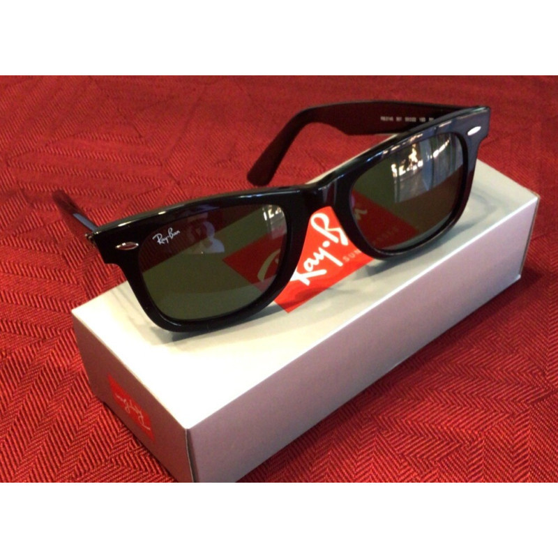 Kính râm RB Wayfarer Classic RB2140, Đen, Xanh lục, Unisex. kính râm rb