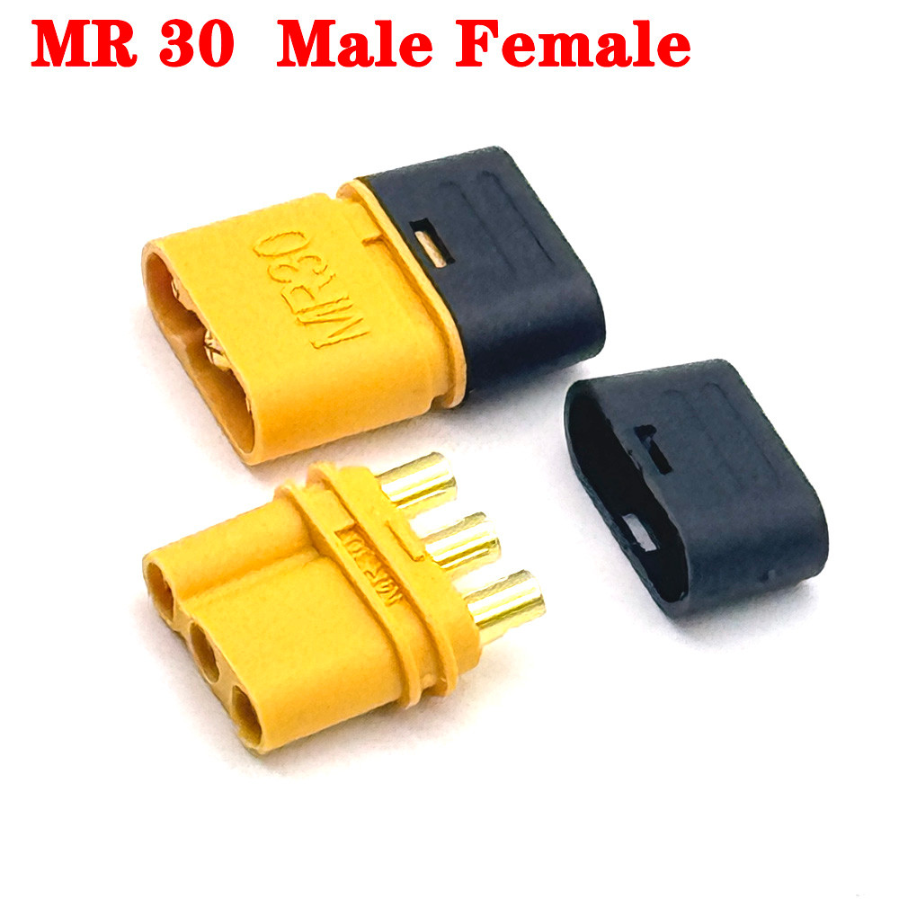 MR30 60 Nam Nữ MR 30 MR 60 Phích Cắm Động Cơ Không Chổi Than Công Suất Cao ESC Kết Nối Cho Mô Hình R