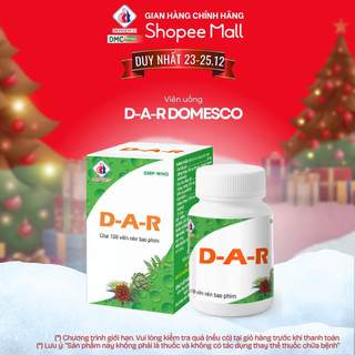 Viên uống D-A-R Domesco Hộp 1 chai 100 viên