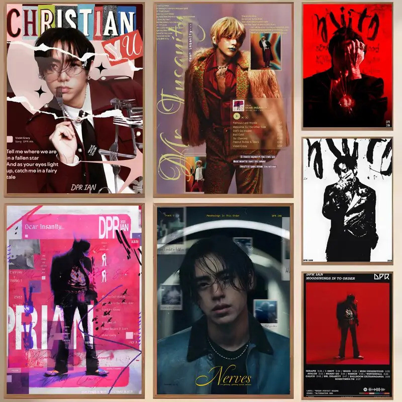 Ca Sĩ Phổ Biến D-DPR IAN Tranh Thư Pháp HD In Nhăn Bức Tranh Tường Nghệ Thuật Hình Ảnh Cho Phòng Khá