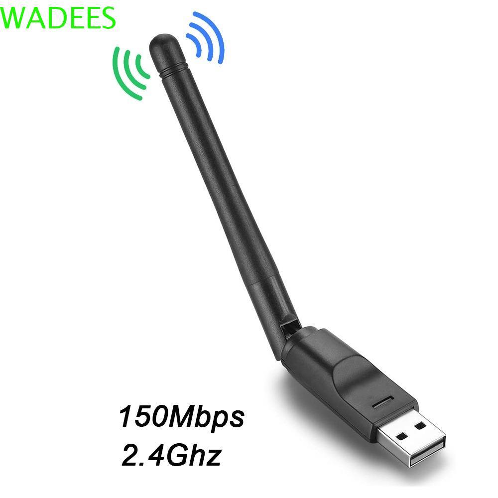 Bộ chuyển đổi Wifi USB WADEES 150Mbps, Card mạng Wi-fi Dongle 150Mbps MT7601, Chơi và chạy MT7601 / 
