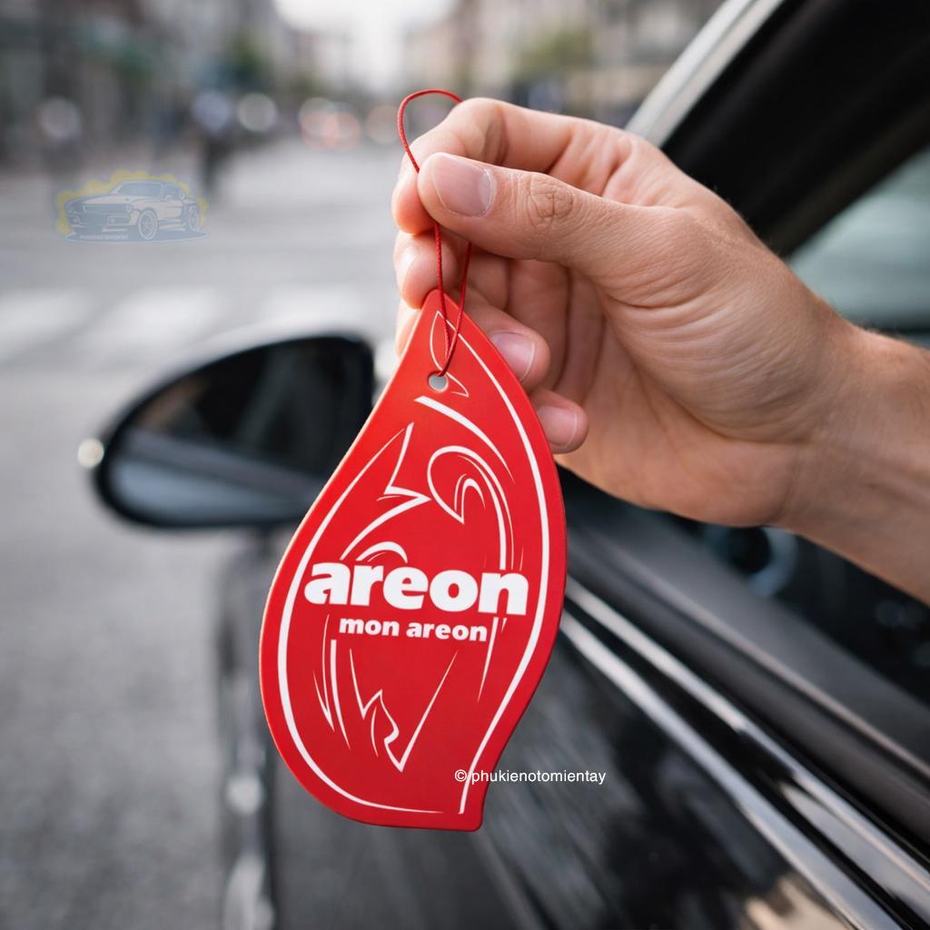 Areon Combo 10 Cái Lá Thơm Treo Xe Ô Tô Hương Táo Quế Khử Mùi Tốt Trang Trí Nội Thất Xe Hơi Nhập Khẩu Chính Hãng 3