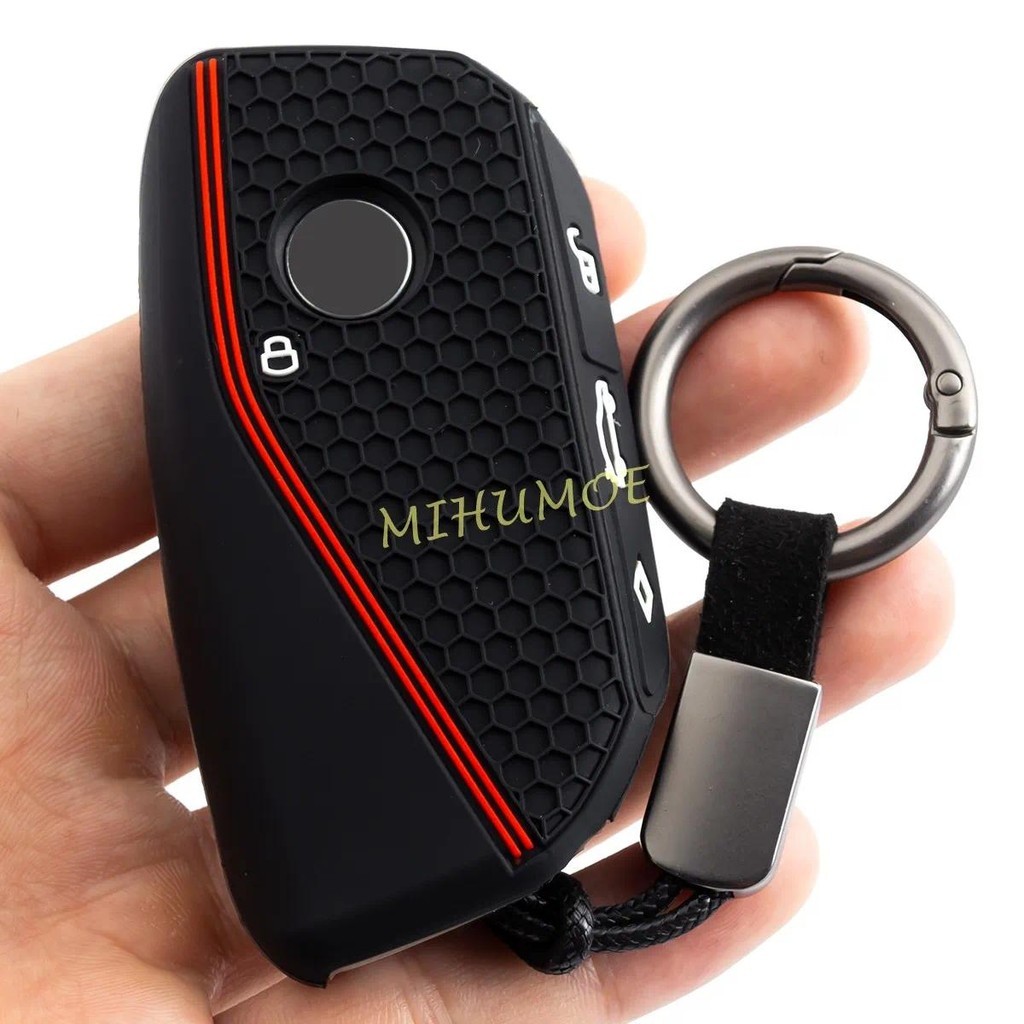 Chìa Khóa Ô Tô Silicon Fob Vòng Dây Xích Dành Cho Xe BMW 530i 540i 550e 750e 740i 760i X1 X2 X5 X6 X