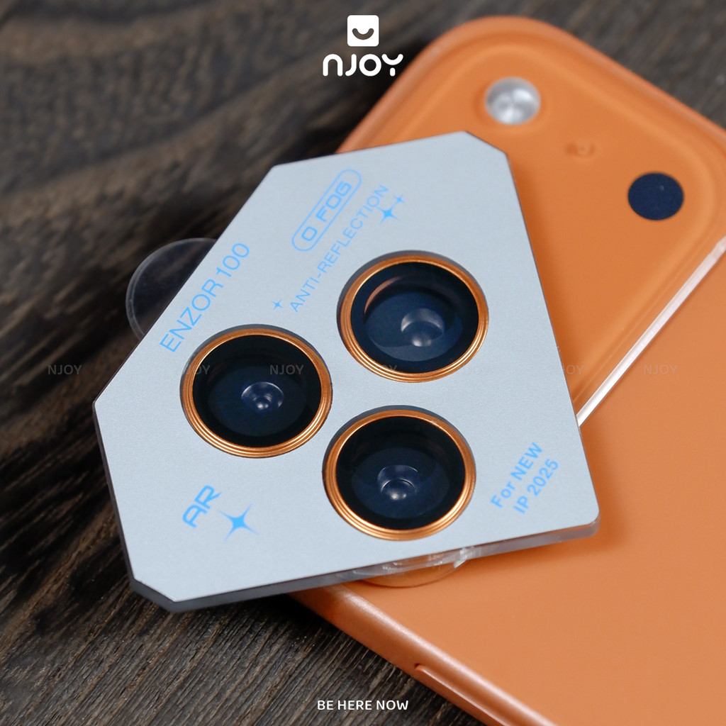 Bộ 3 Vòng Cường Lực Camera Kuzoom AR Viền Nhôm Cho iPhone 17 Pro Max 16 15 14 13 12 Njoyshop