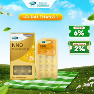  Viên dưỡng da ban đêm Khóa ẩm cải thiện da khô sạm giúp săn chắc và tươi trẻ - NNO NOURISHING NIGHT OIL  Hộp 30 viên  