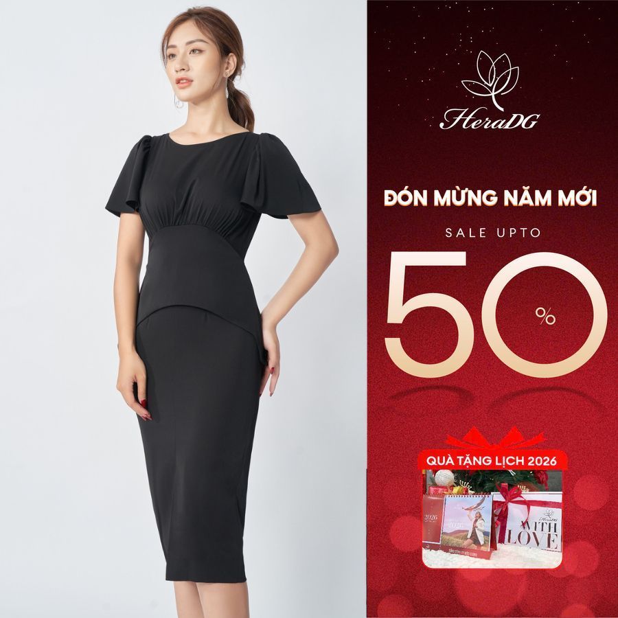 Đầm ôm peplum HeraDG - SDP20072