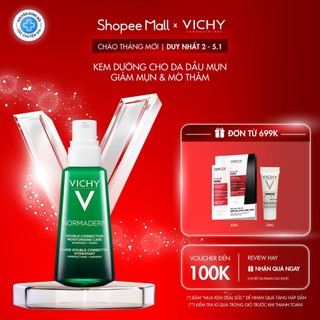  Kem dưỡng dạng gel sữa cho da mụn với tác động kép Vichy Normaderm Double-Correction Daily 50ml 