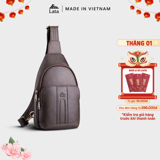  Balo Lata  Thời trang nam cá tính cở nhỏ - Balo đeo chéo da BALC29  