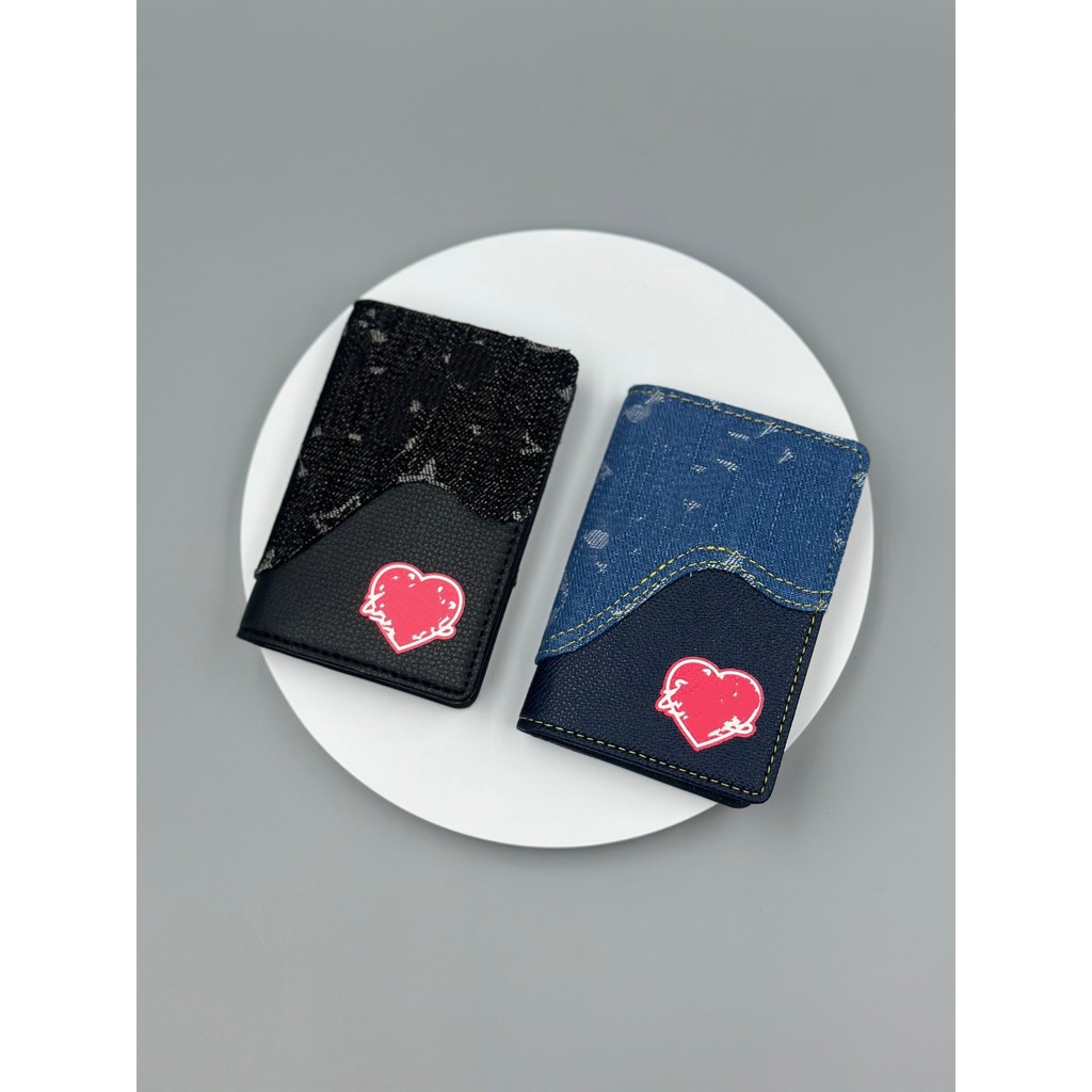 L* Card Holder Classic Fashion Trendy Multi-Card Slot Card Holder Coin Purse Short Compact Lightweig