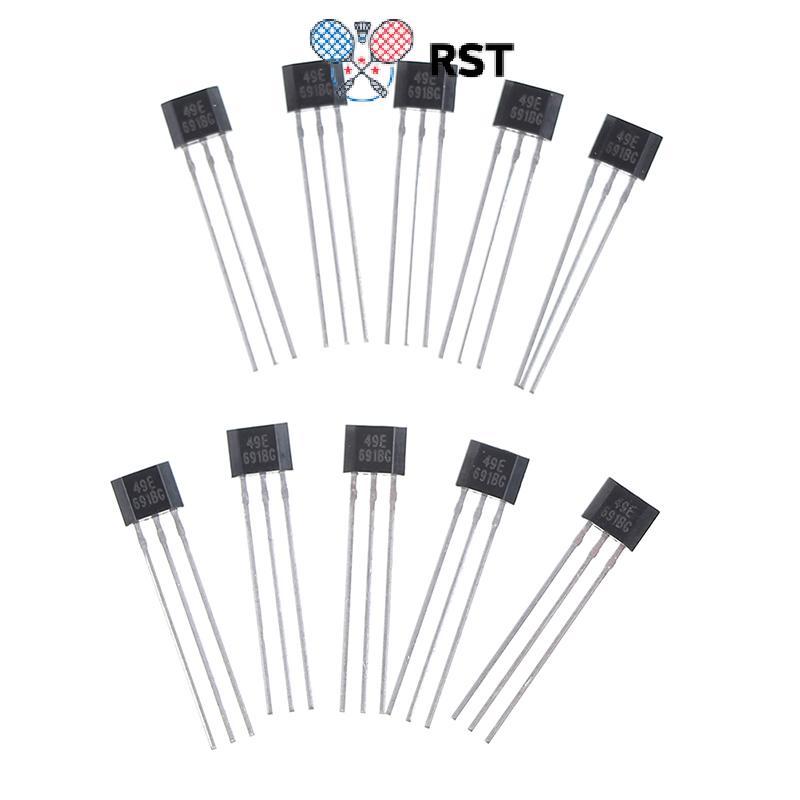 RunSabailTWO 10 chiếc Hall element 49E OH49E SS49E Cảm biến tuyến tính Cảm biến Hall Đẹp