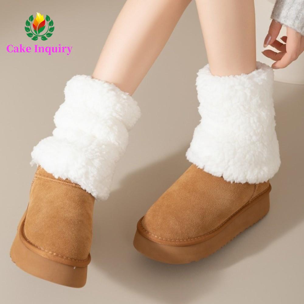 Boot bọc chân SAHRAI Lolita 20cm phong cách Nhật, lông cừu san hô ấm áp, phù hợp cho cosplay