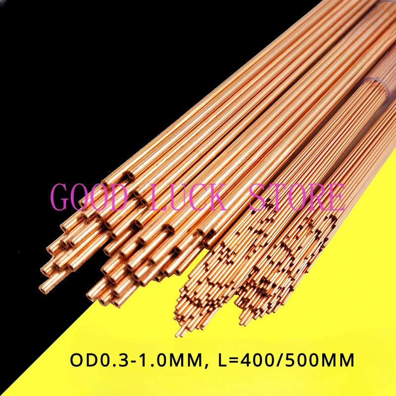 100 Chiếc Ống Đồng, Ống Đồng Khoan EDM, Điện Cực Khoan EDM OD0.3-1.0, Ống Điện Cực Lỗ Đơn L = 400 / 