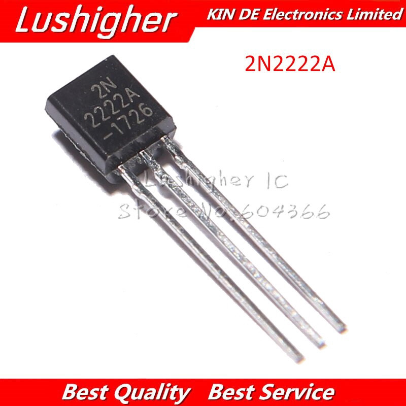 100 Chiếc 2N2222 TO-92 2N2222A TO92 NPN Chuyển Đổi Transistor miễn phí vận chuyển