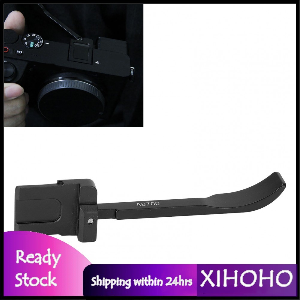 Xihoho Thumb Up Grip cho máy ảnh A6700 Metal Rest Hand Hot Shoe Ổn định và giữ (Đen)