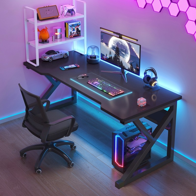 Bàn Làm Việc, Bàn Gaming Nội Thất DS Future Chân Sắt nhiều phiên bản, mặt gỗ 1m2,1m, chịu tải 120kg