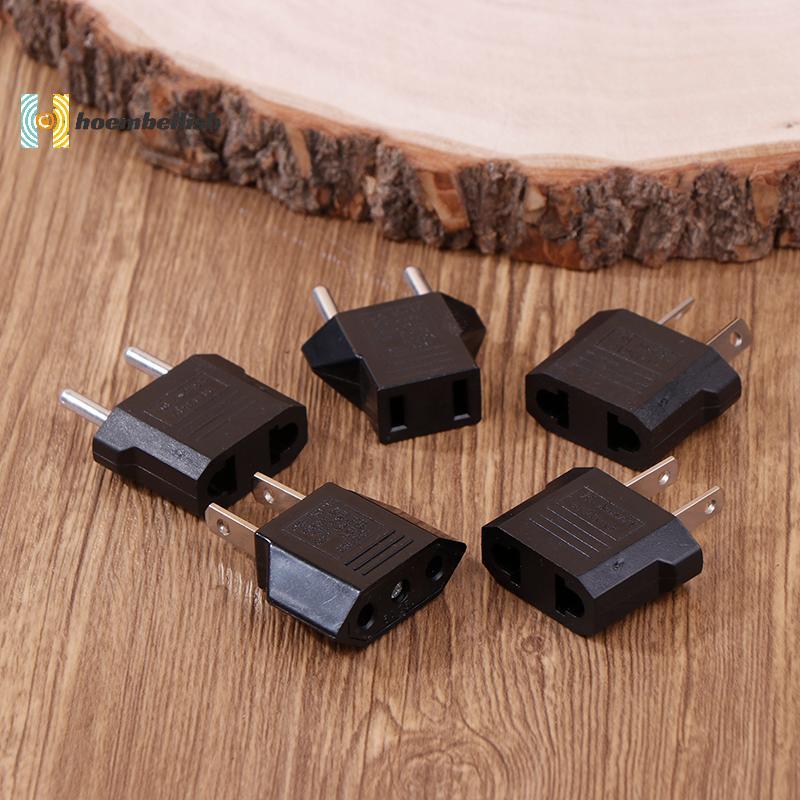 < Hoembellish > 2 Cái US AU EU US Sang EU / EU Sang US Cắm Adapter Euro Du Lịch Điện Cắm Bộ Chuyển Đ