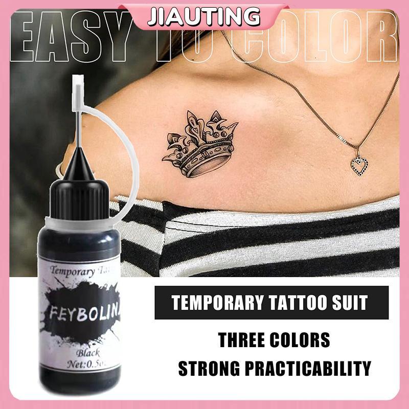 Jiątìng Ấn Độ Henna Temporary Tattoo Ink - Màu Bảo Vệ Lâu, DIY Thuận Tiện