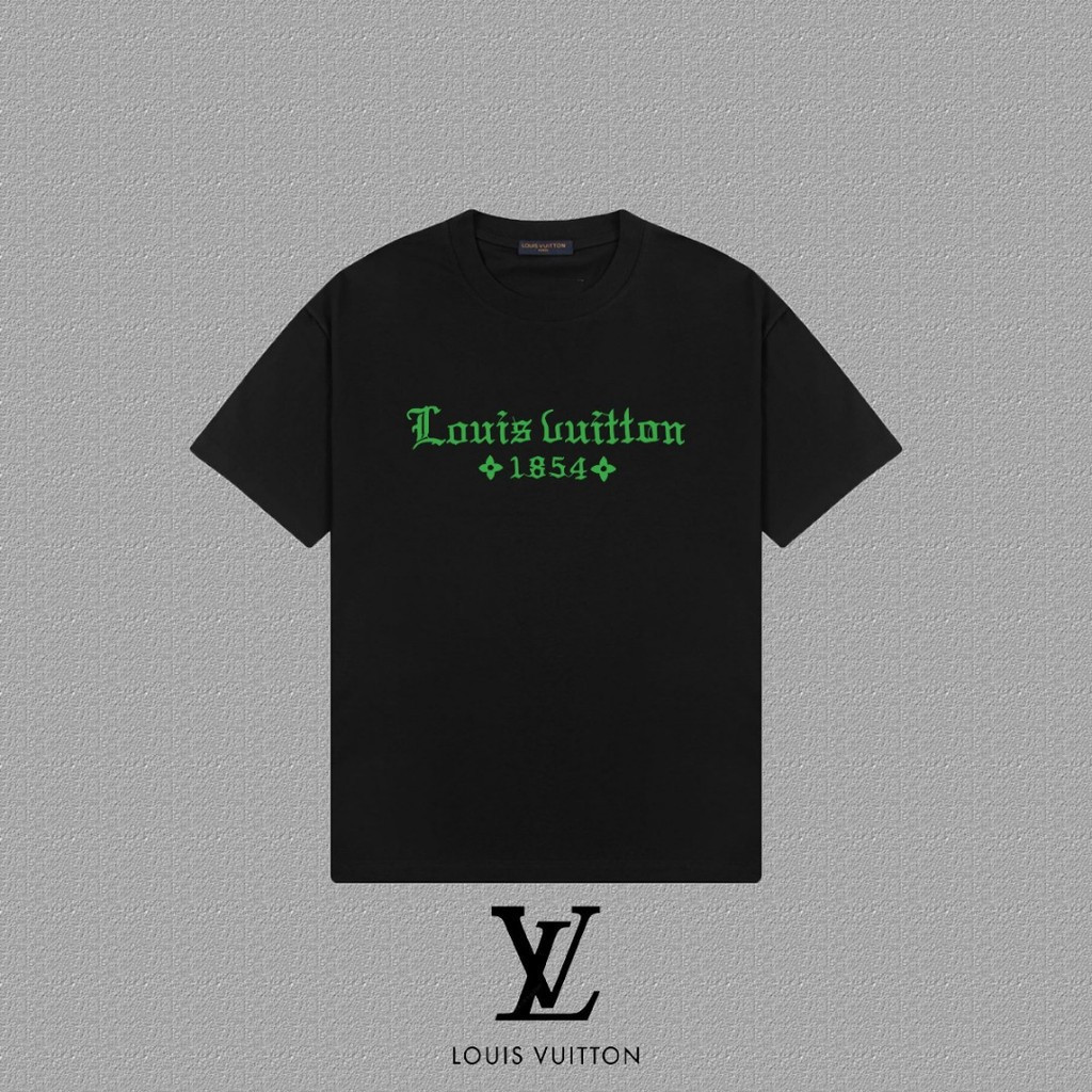 Áo Thun Louis Vuitton Nam Nữ Cặp Đôi Xuân Mới, Cổ Tròn Slim-Fit, Thiết Kê Sáng Tạo