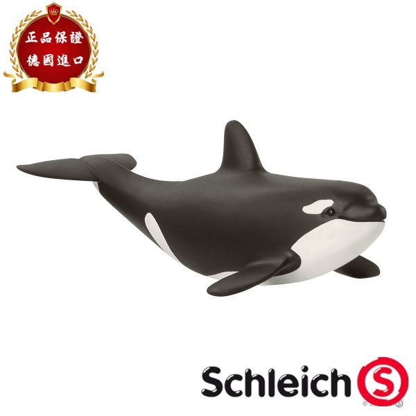 Schleich German Killer Whale Killer Whale Baby Animal Model Đồ chơi trẻ em 14836