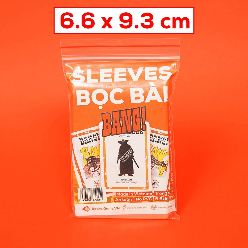 100 cái Bọc bài, sleeves bọc bài giúp bảo vệ thẻ bài board game, drinking game, card bo góc