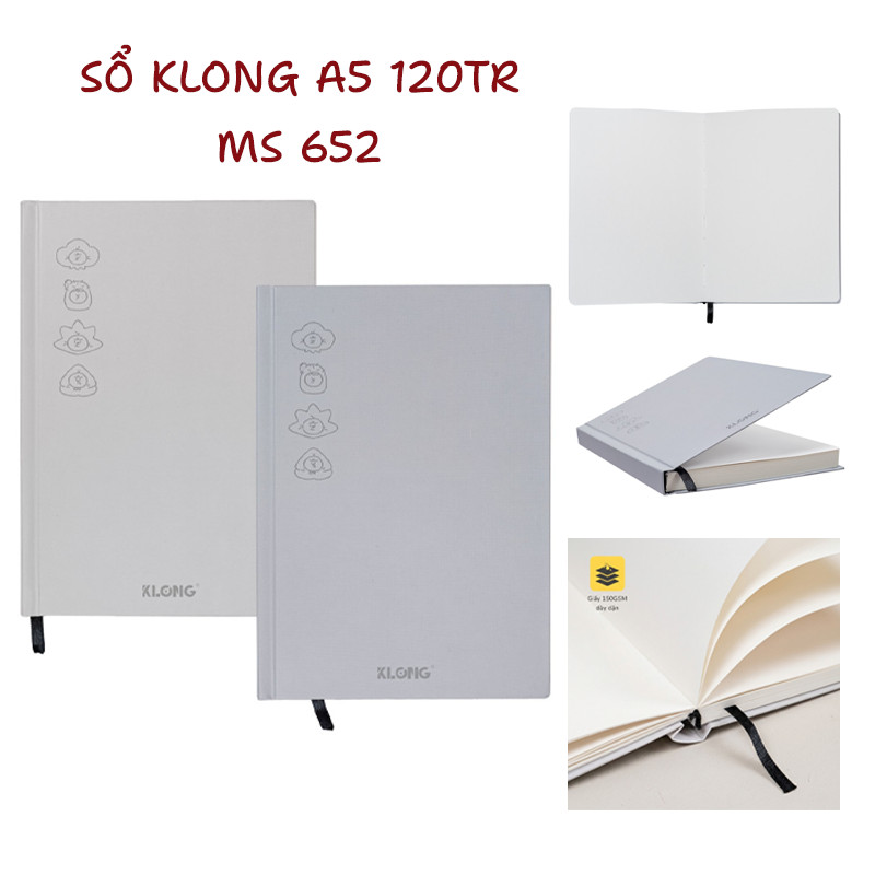 Sổ A5 bìa cứng Sketchbook  Plantasy 120 trang KLong MS 652 dày dặn phù hợp vẽ phác thảo, ký họa