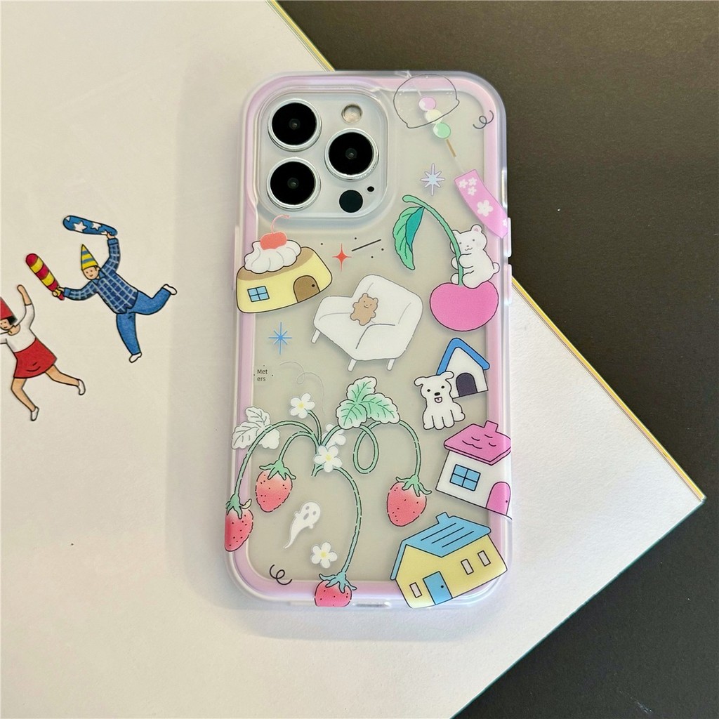 ốp lưng hàn quốc óp lưng iphone 12 pro max Ốp bảo vệ hai trong một chính hãng dành cho sinh viên App