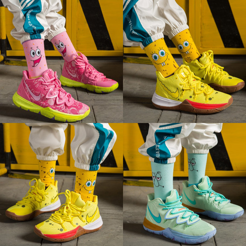2026 Sản Phẩm Mới Irving 5 SpongeBob SquarePants Bạch Tuộc Anh Trai Pie Daxing Chung Hoạt Hình Thể T