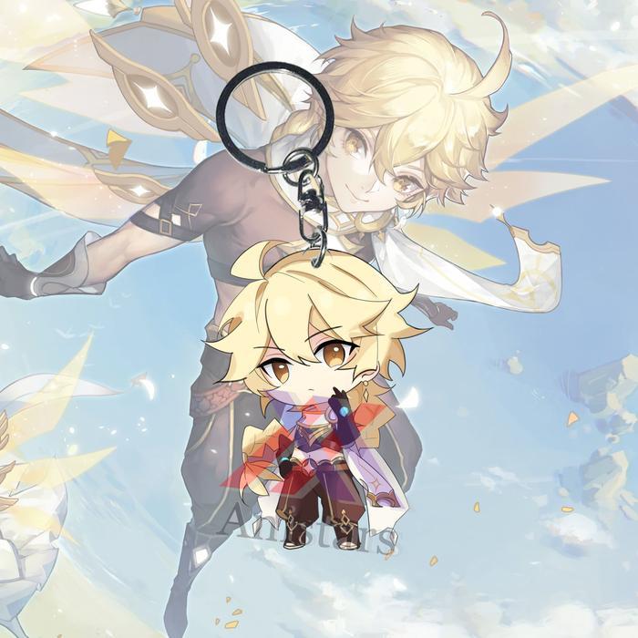 Gantungan Kunci Genshin Impact Aether 01 - Ganci - Key Chain