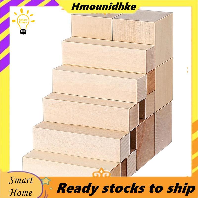 Khối Khắc Basswood 13 Mảnh Trống Whittling Khối Gỗ Khắc Bộ Basswood Mềm DIY Dự Án Nghệ Thuật Khắc Gỗ