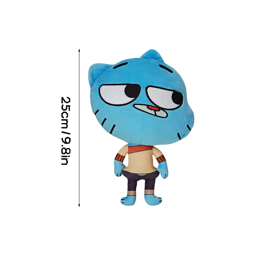 25cm Amazing World Gumball Plush Dolls Gumbo Darwin Anais Plush Toy Kids Holiday Gifts