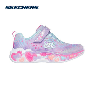  Giày Thể Thao Bé Gái Skechers S-Lights Eternal Heart Lights - 302696L-LVMT 