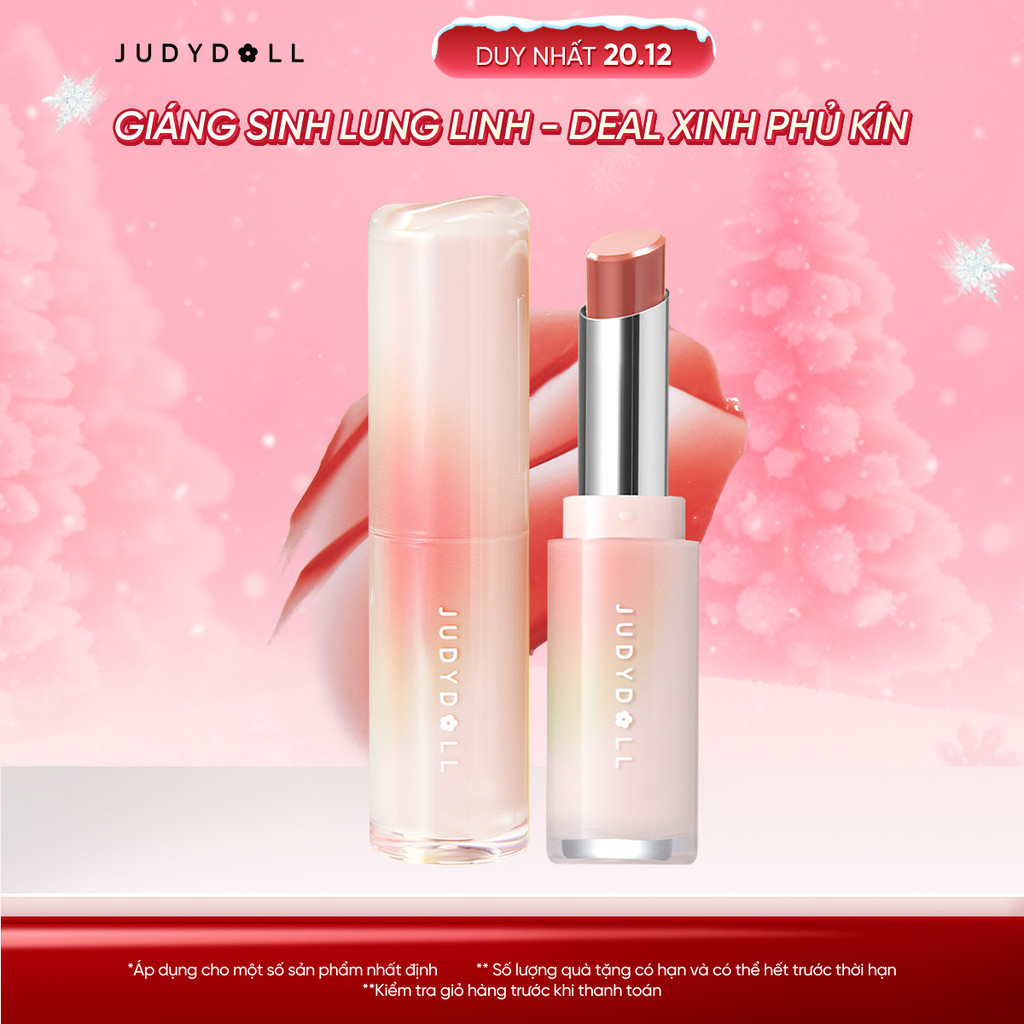 JUDYDOLL Son dưỡng có màu Judydoll Watery Glow Lipstick Dưỡng ẩm Mềm môi Sáng da 3g | BigBuy360 - bigbuy360.vn