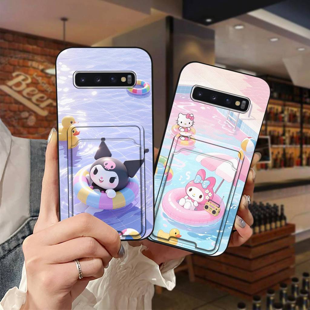 Ốp Điện Thoại Chống Bụi Bẩn Dễ Thương Cho Samsung Galaxy S10 / SM-G973N Graffiti Chống Sốc Chống Thấ