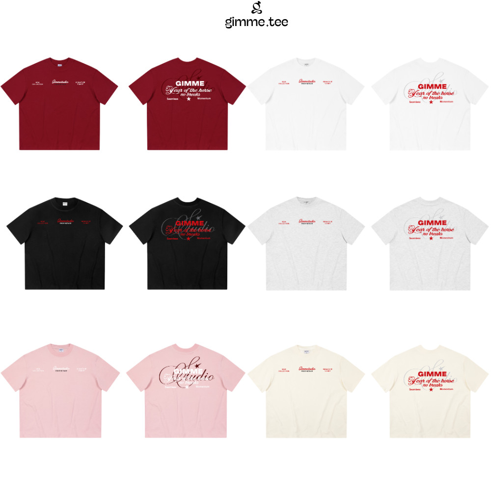 [TẾT 2026] Áo Thun Tết Boxy Gimme - GIMME OF YEAR - Premium Cotton 250gsm - Áo Unisex - GMBX36