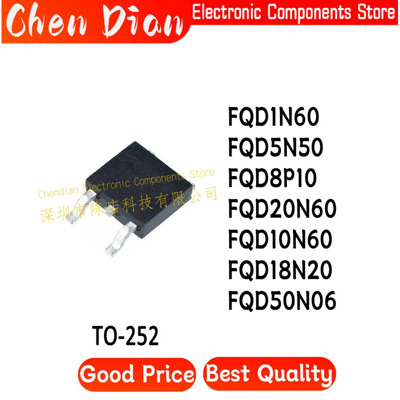 1 Chiếc FQD1N60 FQD5N50 FQD8P10 FQD20N60 FQD10N60 FQD18N20 FQD50N06 Thương Hiệu Mới Chính Hãng TO-25