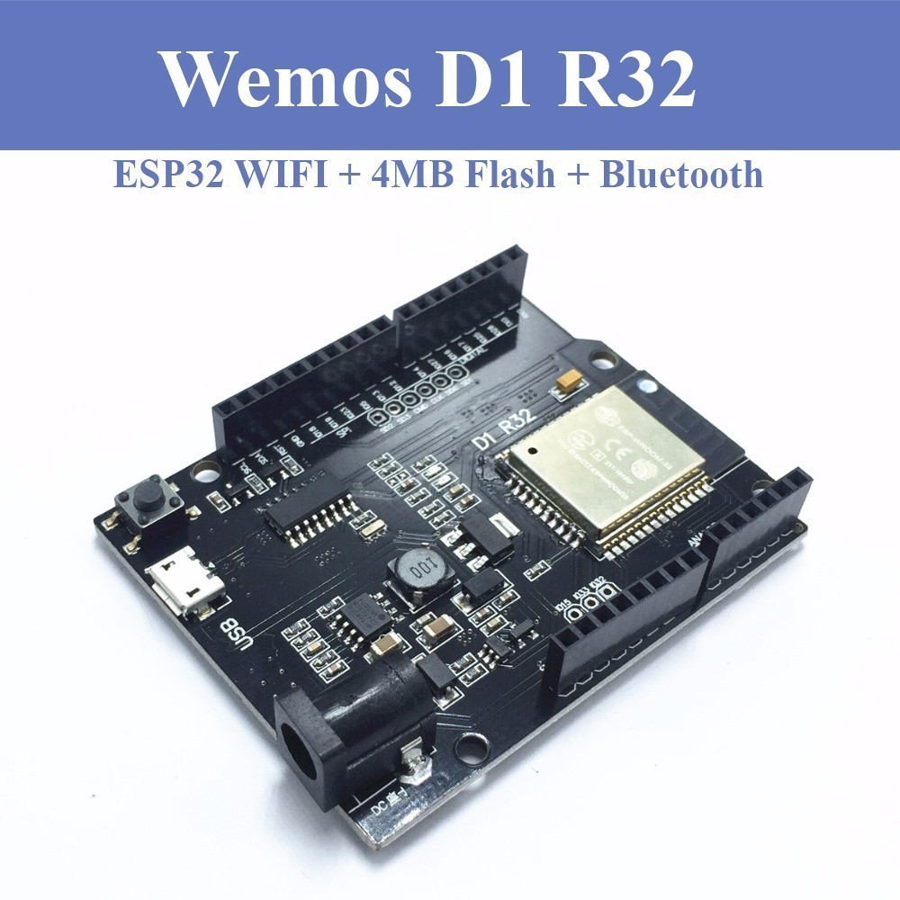 113 Mạch Arduino Wemos D1 R32 - Kit ESP32 WiFi Bluetooth UNO R3