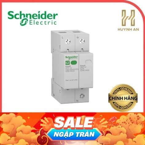 Thiết bị chống sét lan truyền dòng cắt 20kA loại 1P+N dòng Easy9 - Schneider Electric - EZ9L33620
