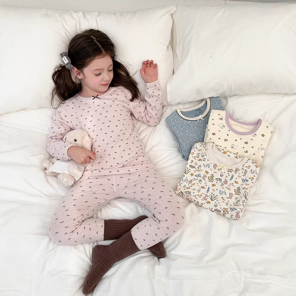 Anxin 10A quần áo gia đình kháng khuẩn mùa thu, phù hợp đồ ngủ