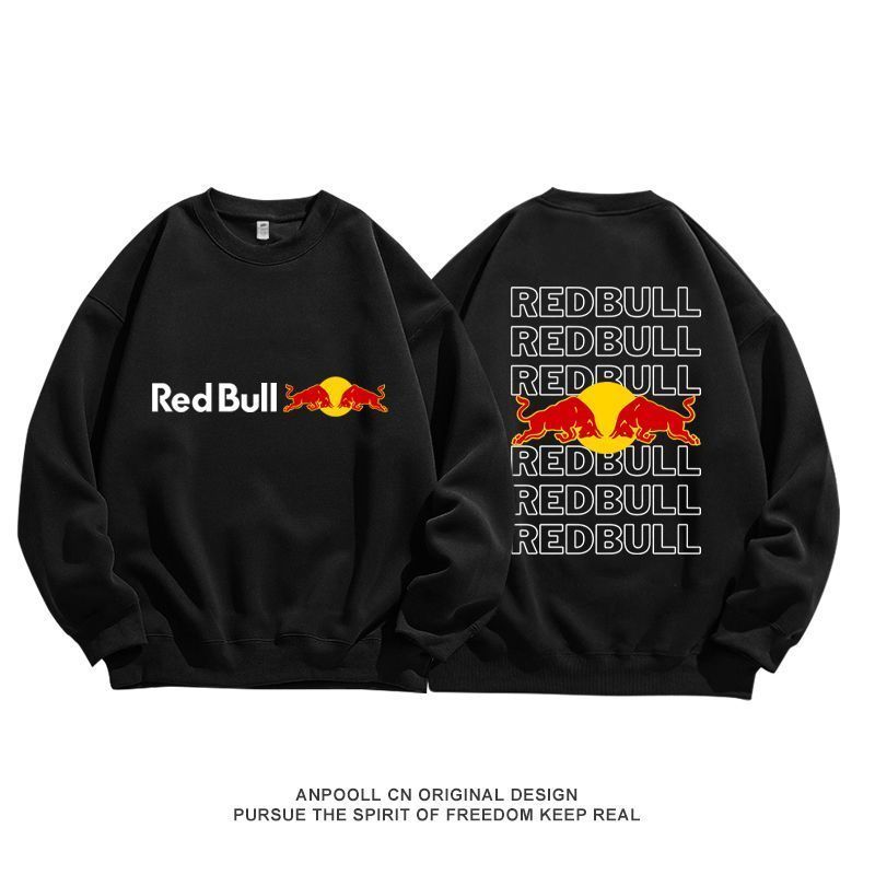 RED BULL Sport Crew Neck Sweatshirt, Verstappen, F1 Racing Style Long Sleeve T-Shirt