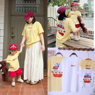 [ DEAL MỞ BÁN ] Áo thun mẹ và bé KITTY APPLE dễ thương đủ size 8-95kg