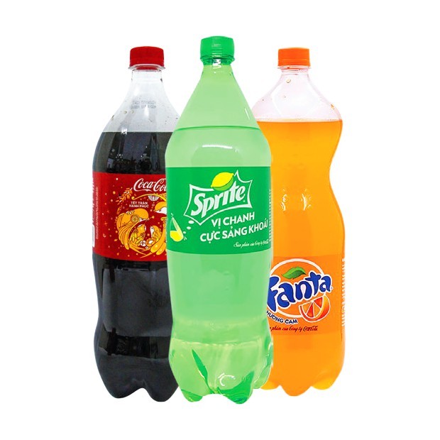 Nước ngọt Coca/Sprite/Fanta/Fanta soda kem chai 1,5L