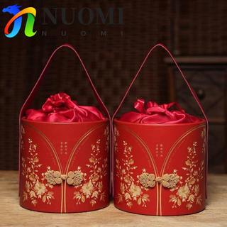 Túi Xô Hoa NUOMI, Túi Đường Lễ Hội Ếch Botton Túi Xách Phong Cách Trung Hoa, Túi Bảo Quản Di Động Dung Tích Lớn Năm Mới Ins Túi Kẹo Cưới Nữ / Bé Gái