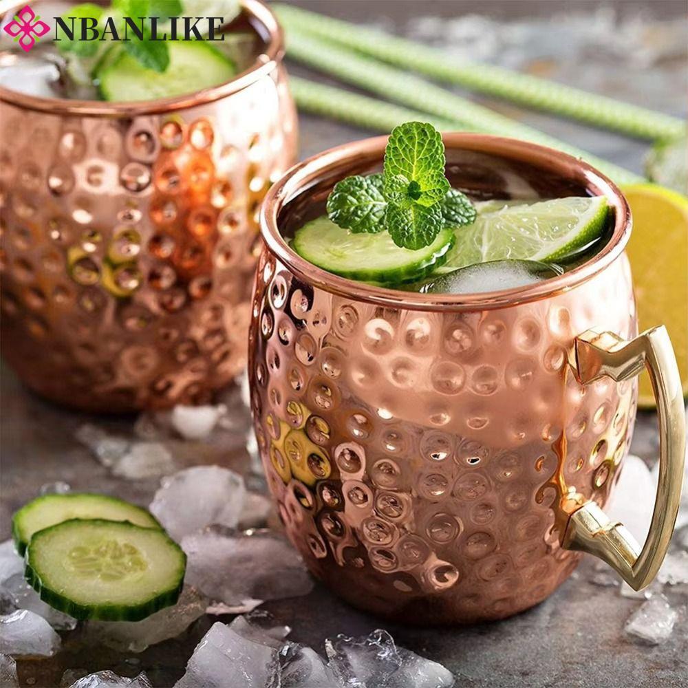 Cốc thép không gỉ NBANLIKE, Dụng cụ thanh Nga Moscow Mule Mug, đồ uống bền bỉ Cốc rượu bia Bar