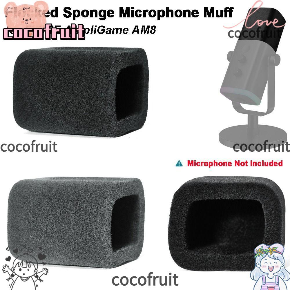 COCOFRUIT 1 Vỏ Kính Chắn Gió Mic, Giảm Tiếng Ồn Xốp Đổ Xô Micrô, Bọt Biển Giảm Tiếng Ồn Thay Thế Cho